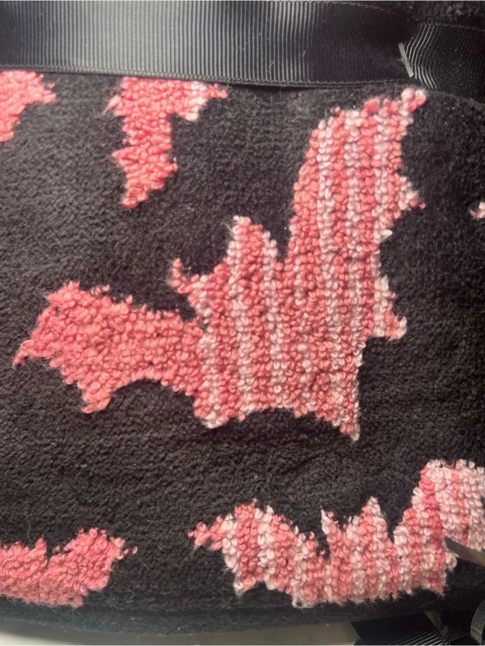 2 Halloween Pink Bats Hand Towels Betsey Johnson Bathroom